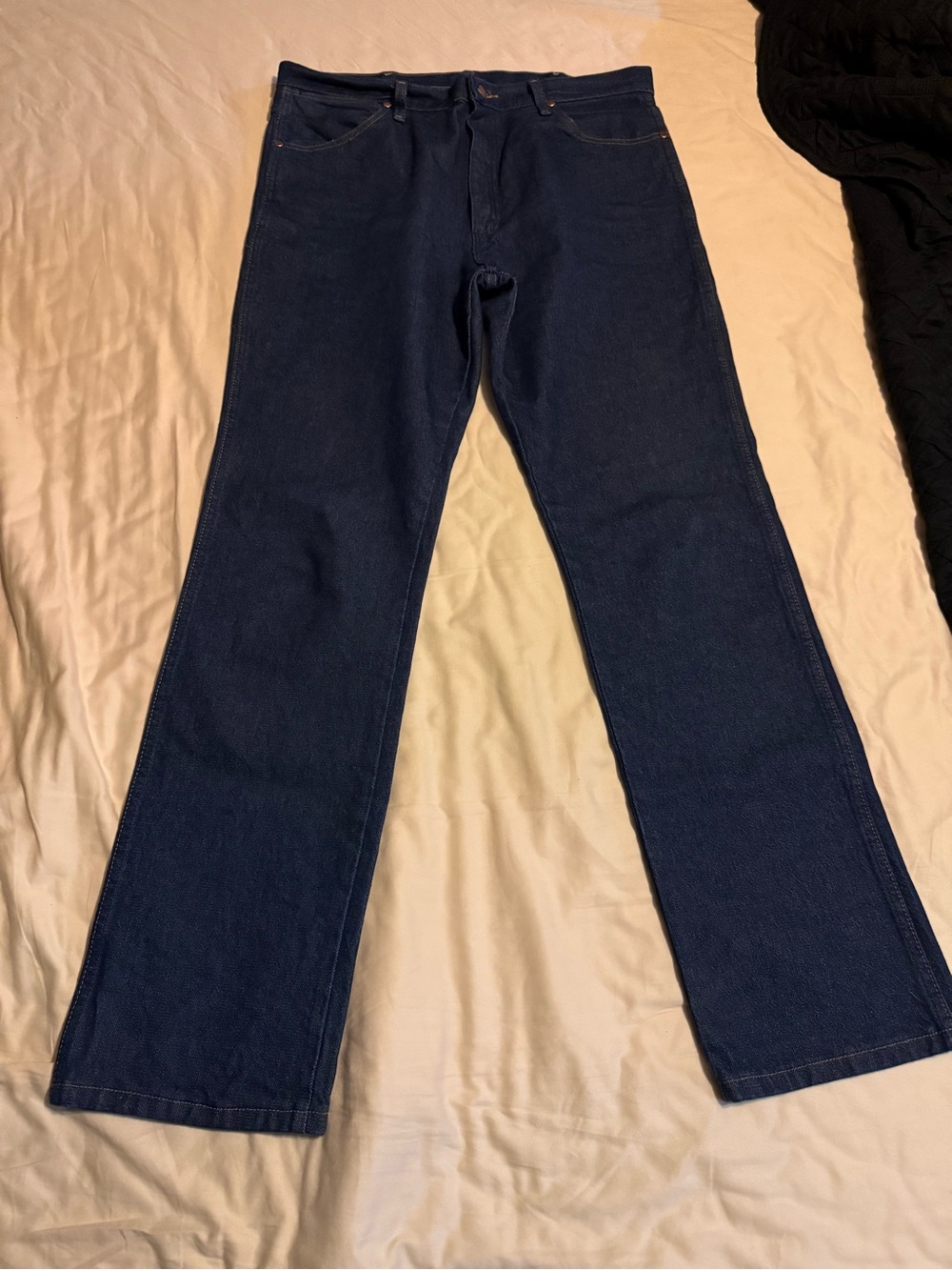 Men's wranglers Dark Blue Straight-Leg Jeans